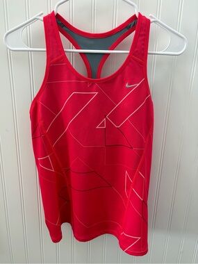 Nike Dri-FIT Red Athletic Tank - Medium